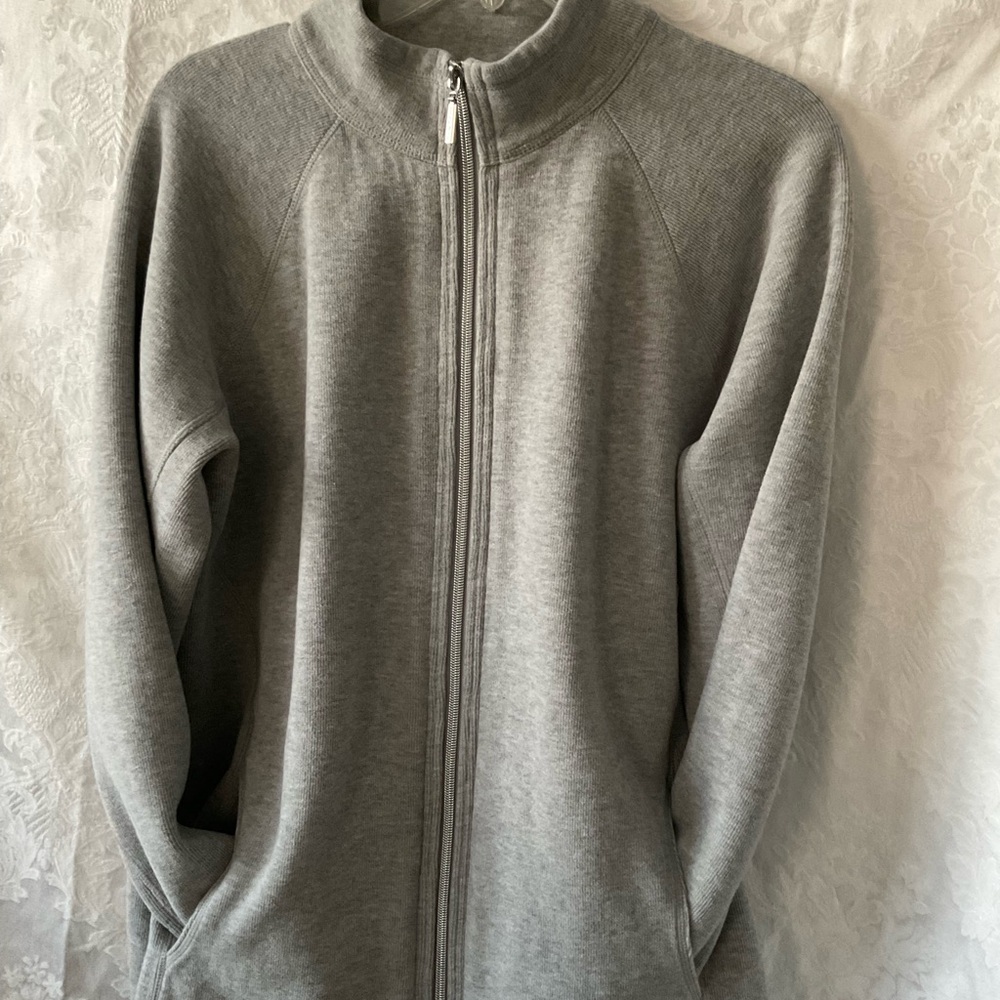 Tommy Bahama Women’s Heather Gray Zip-Up Sweatshirt